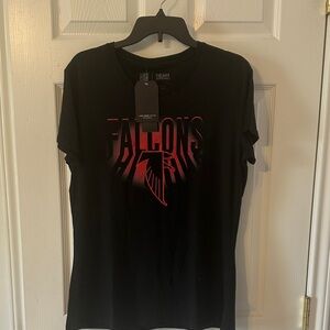 Team Apparel Black and Red Falcons Tee
